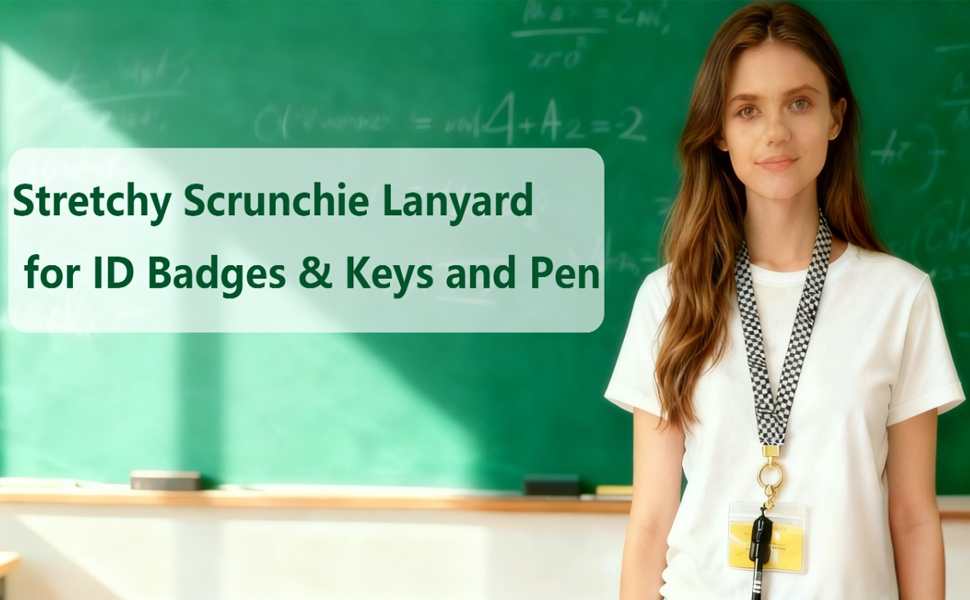 Stretchy Scrunchie Lanyard for ID Badges &amp;amp; Keys