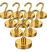 MIKEDE Magnetic Hooks Heavy Duty, 80Lbs Strong Magnets with Hooks for Cruise, Super Neodymium Ear...