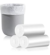 CHARMOUNT 4 Gallon Trash Bag - Unscented 4 Gallon Garbage Bags for Bathroom, Kitchen, Bedroom, 10...