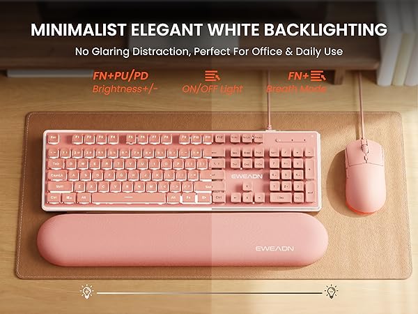 keyboard with mouse built in
