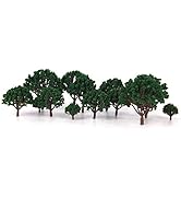 20pcs Model Train Scenery with No Bases Train Scenery Architecture Trees Woodland Scenics N Scale...
