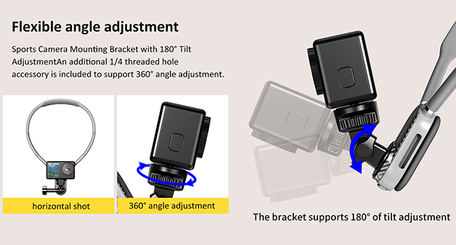 flexible angle adjustment