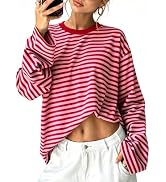 Sampeel Womens Long Sleeve Tops Casual Oversized T Shirts 2026 Y2K Fall Fashion Clothes
