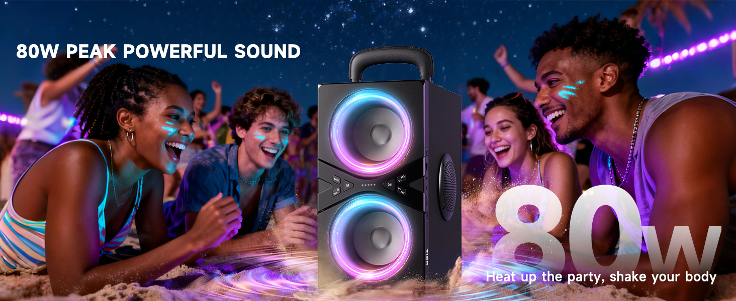 80W PEAK POWERFUL SOUND