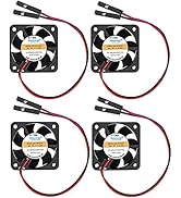 Easycargo Raspberry Pi Fan 40mm 5V DC, Quite 4010 Cooler Fan Sleeve Bearing Brushless 2 pin, 40mm...