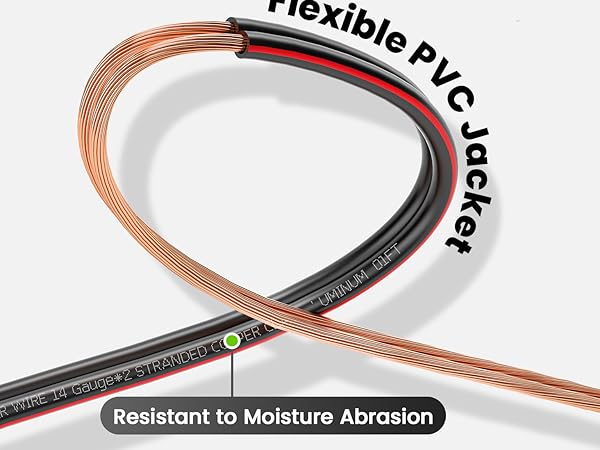 speaker wire 14 gauge 100 ft