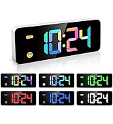 HODIK Alarm Clock for Kids -Digital Clock with 7 Color, 4 Dimmable Backlight &amp; 3 Adjustable Volum...