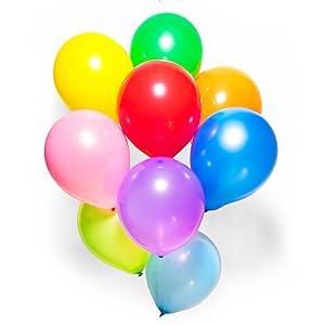 balloons rainbow party colored latex Assorted colors Multicolored Kids Birthday Party Pack helium
