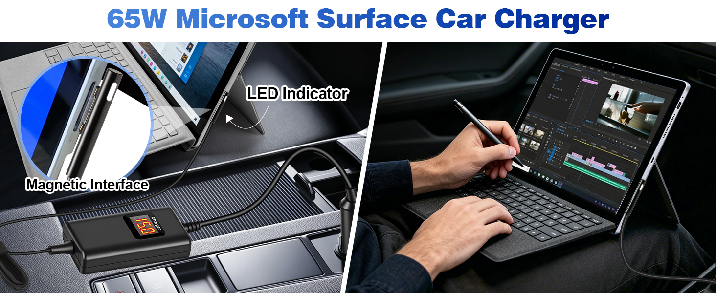 surface laptop car charger