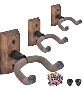 Multiple views of rustic wooden wall-mounted hooks with dark metal brackets showing different mounting positions and usage angles.