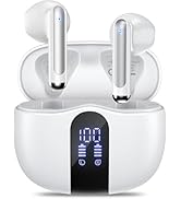 JYUESJKJ Wireless Earbuds, Bluetooth 5.4 Headphones HiFi Stereo with 4 HD Mic, 50H Playtime Bluet...