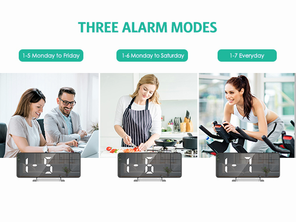 bedroom projection alarm clock red display digital clock with projector 