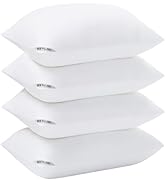 Sycoodeal Standard Size Bed Pillows for Sleeping 4 Pack,Luxury Hotel Pillows,Comfortable and Supp...