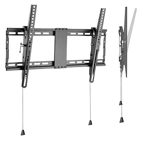 TVs that need to be mounted above eye level, the tilt functionality tilting TV wall mounts
