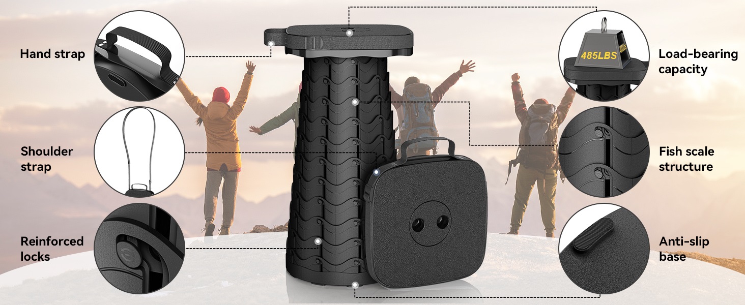 Telescoping Camping Stool