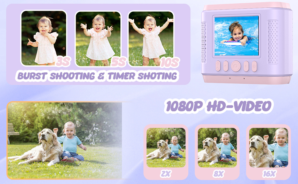 Instant Print Camera for Kids