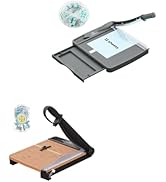 12 Inch Heavy Duty Paper Cutter, 12-16 Sheets Capacity Guillotine Paper Cutter &amp; Paper Trimmer+12...