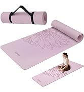 HAHE Yoga Mat Thick (8MM,1/3"), POE Non Slip Yoga Mat, High Rebound &amp; Shock Absorpti...
