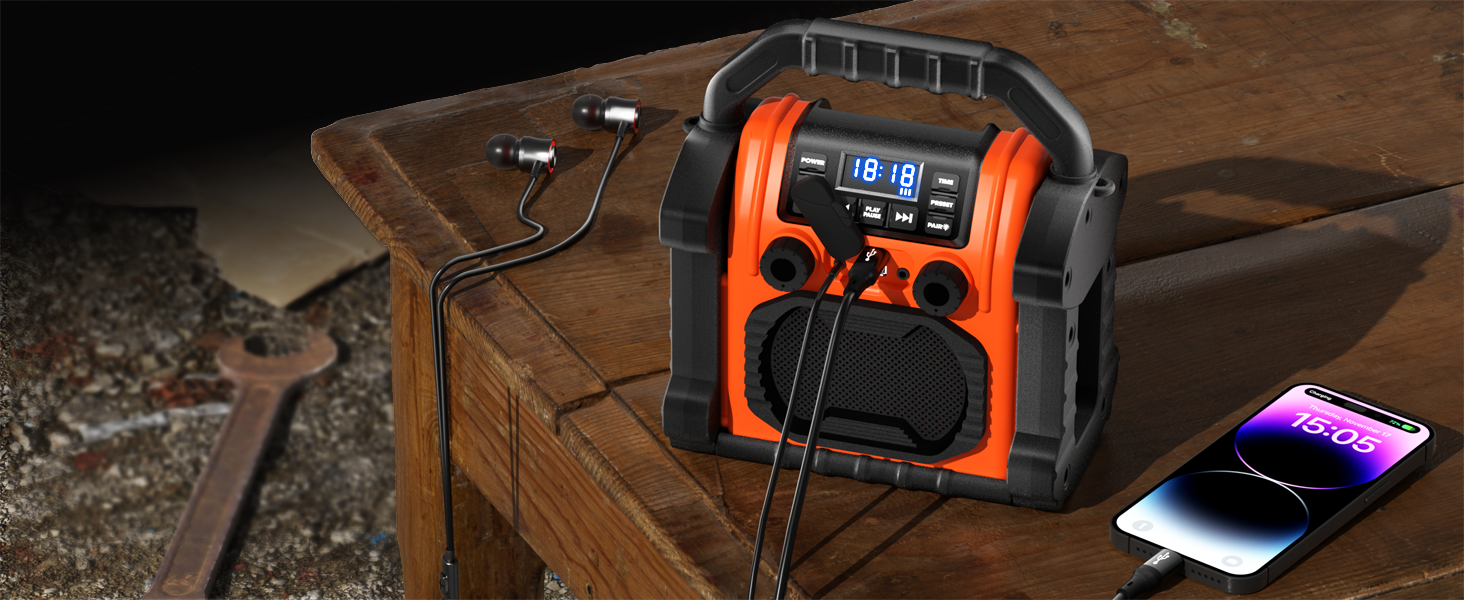 the radio is a portable radio that can be used to connect to other devices.