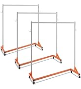 VEVOR Z Rack, Industrial Grade Z Base Garment Rack, Rolling Sturdy Steel Z Base Clothing Rack wit...