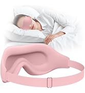 Sleep Eye Mask, EVA BELLE Sleep Mask for Men Women, Zero Eye Pressure 3D Sleeping Mask, Cool Supe...