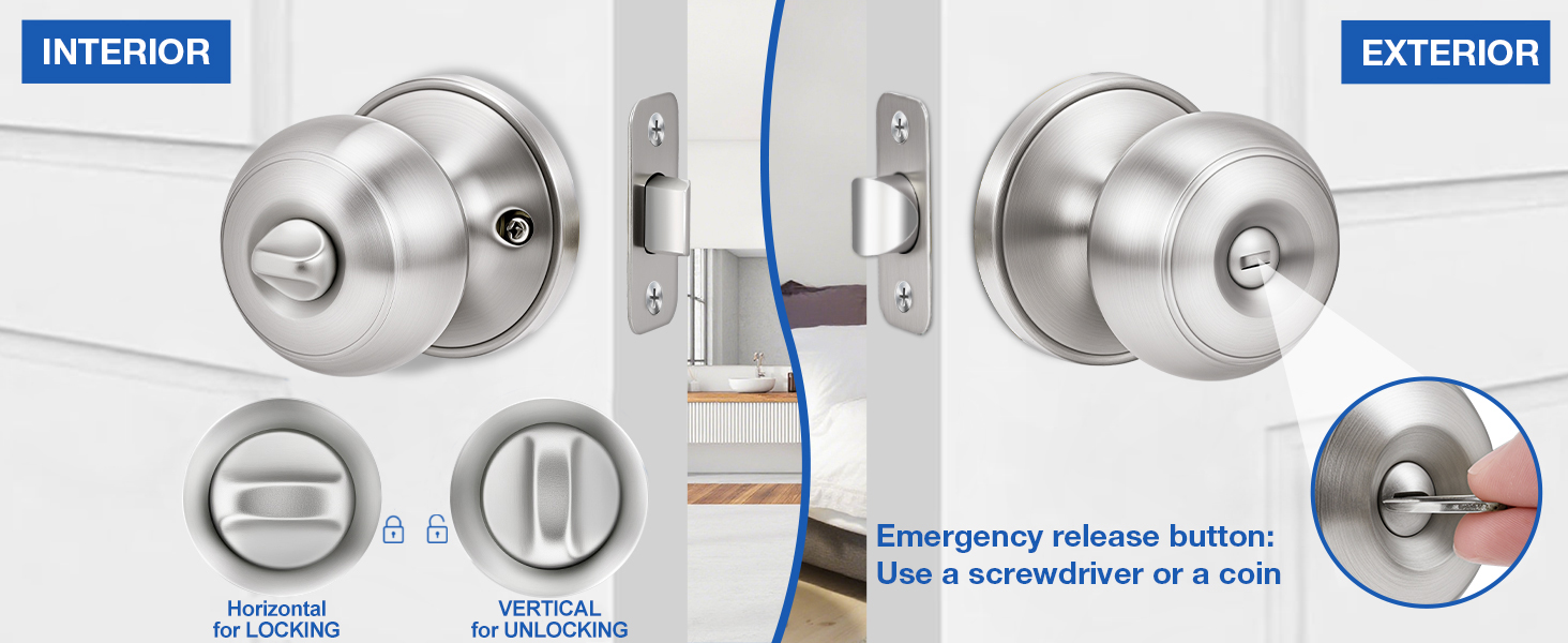 privacy door knobs