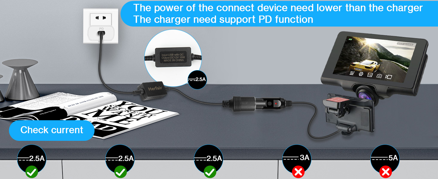 USB C Male to 12V Car Cigarette Lighter
