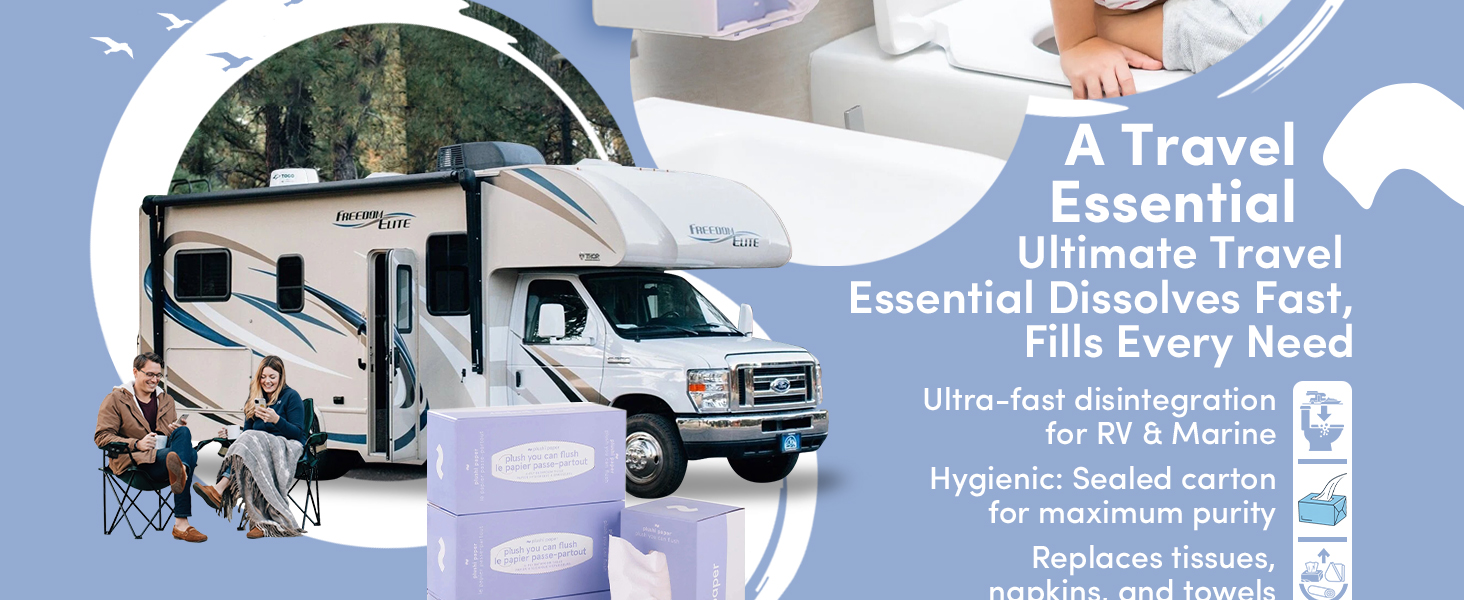 Septic Safe Tube Free Toilet Paper