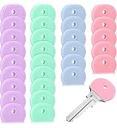 48Pcs Key Cover Caps for House Key,Tags Covers Set Plastic Key Color Identifiers Covers Cute, Key...