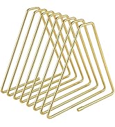 ZYFOFFICE Gold Expandable Bookends for Desk, 7 Slot Adjustable Book Rack, 2"-15.7" Telescoping De...