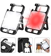 Eirnvop Mini Keychain Flashlights 2 Pack, 1000 Lumens Magnetic COB Keychain Light, 4 Modes Rechar...