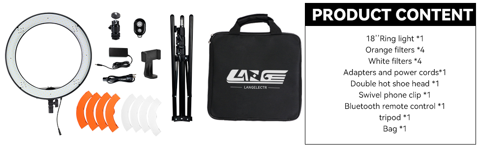 18 "ring light holder set