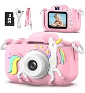 Goopow Kids Camera Toys for 3-8 Year Old Girls Boys,Children Digital Video Camcorder Camera with ...