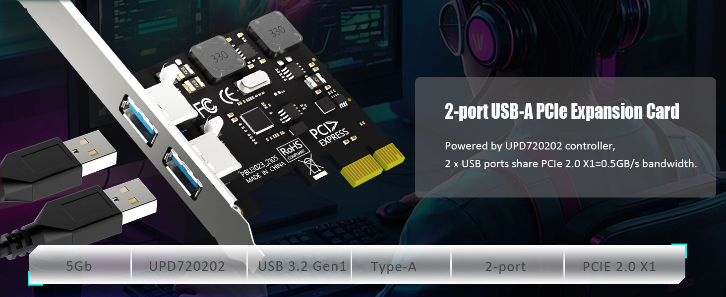 PCIe USB Expansion Card