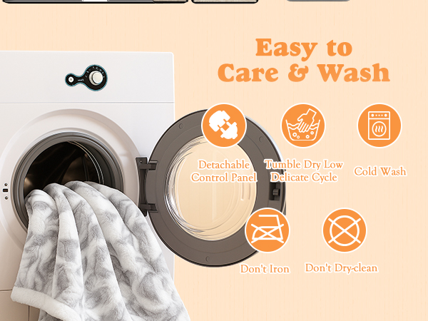 Faux Fur Heated Blanket