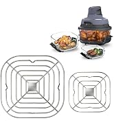 2PCS Crisper Rack For Ninja Air Fryer Glass, Replacement Tray For Ninja Crispi FN101,Accessories ...