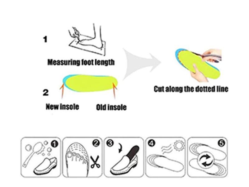 Cozy Warm Shoe Insole with Size Chart