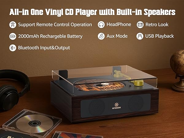 All in one Retro CD player