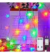 Star String Lights Plug in - 66 ft 200 LED Star Fairy String Lights with Remote and Timer, 8 Mode...