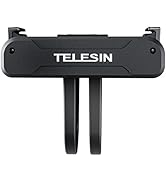 Telesin brand black plastic mounting bracket with dual prongs extending downward.
