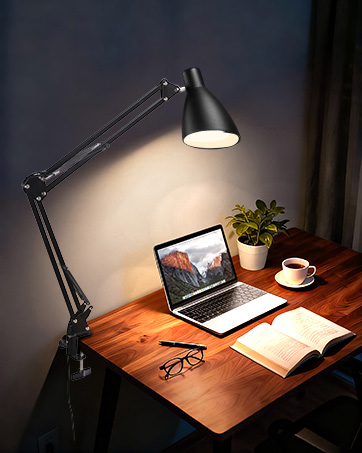 desk lamp with clamp