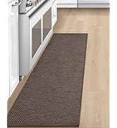 LEKEEPGO Kitchen Mats for Floor 17"x59", Absorbent Kitchen Rugs, Kitchen Runner Rugs Non Skid Was...