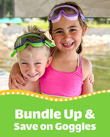 Bundle and save on kids goggles; multipack swim gear for boys and girls with comfort straps.