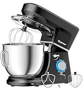 COSTWAY Stand Mixer, 6-Speed 7.5 QT Tilt-head Electric Kitchen Food Mixer 660W with Stainless Ste...