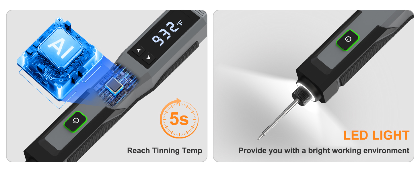 Soldering Iron Kit Cordless Soldering Iron 5s Fast Heating