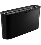 Paper Shredder for Home Office, Black Compact Design, 2 Sheet Crosscut Paper, 10 Mins Running Tim...