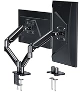 Ekisemio Dual Monitor Arm Desk Mount for 13-32 Inch Computer Screens, Full Adjustable Dual Monito...