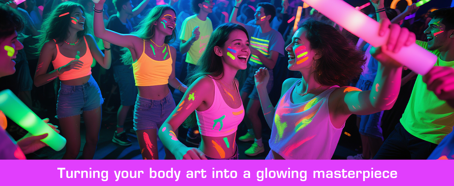 Turning your body art into a glowing masterpiece