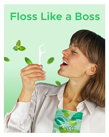 flavored floss picks mint