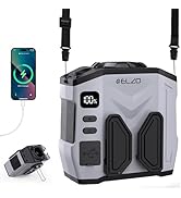 ELZO Waist Fan Portable, 10000mAh Clip on Belt Personal Fan, 5 Speed 16000RPM Max 41H Working Tim...